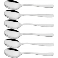 Jogo 6 Colheres Sobremesa Cosmos Aço Inox Tramontina